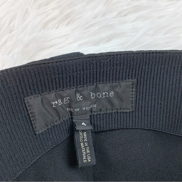 Rag & bone Annie high rise ankle skinny pants gold zipper accent elastic waist - Picture 8 of 11